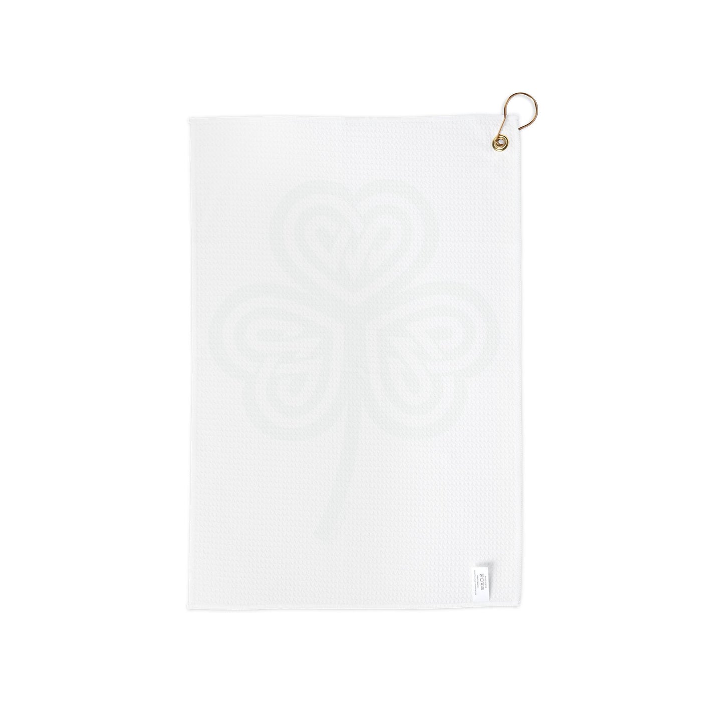 Celtic Knot Irish Shamrock Micro Terry Grommet Golf Towel 16" x 24" by TOOLOUD