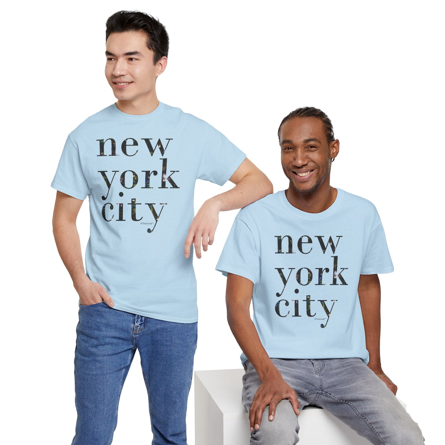 New York City – City Lights Adult T-Shirt by TOOLOUD