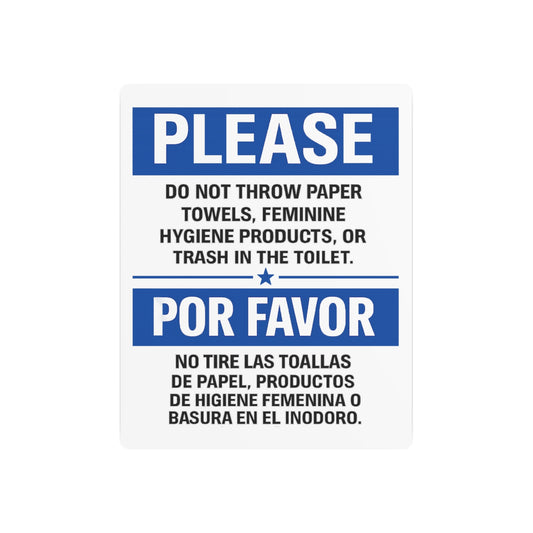 Bathroom Sign for Businesses – Do Not Flush by TOOLOUD