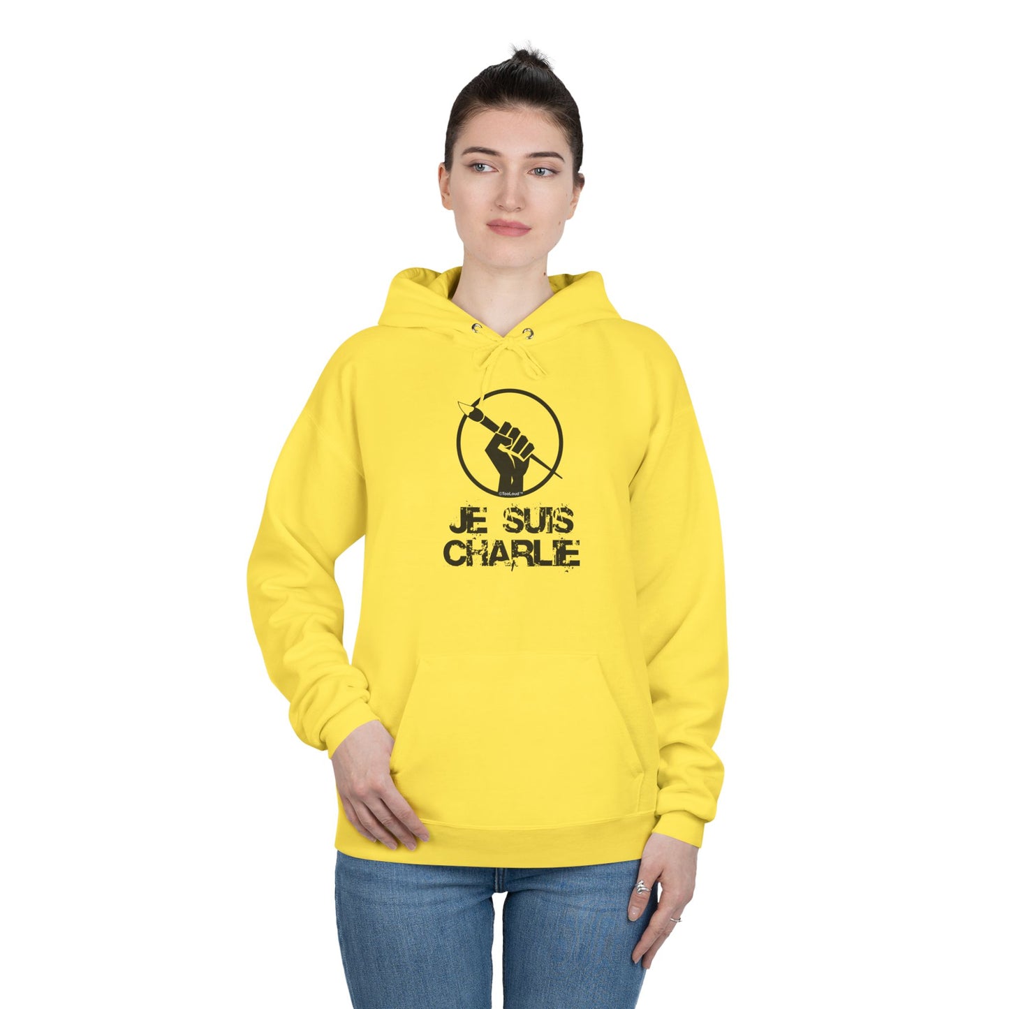TOOLOUD Je Suis Charlie Hooded Unisex Sweatshirt