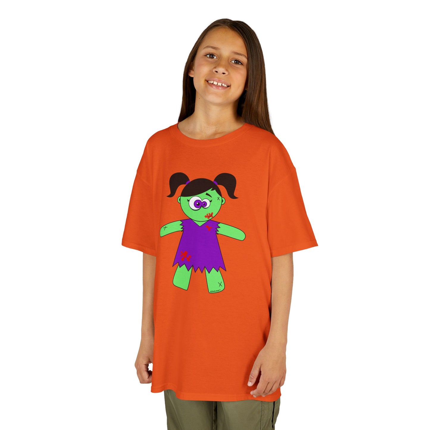 Zombie Girl Halloween Children’s T-Shirt by TOOLOUD