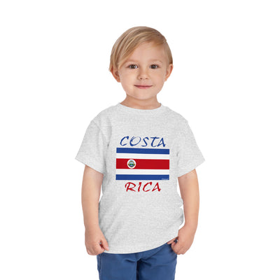 TOOLOUD Costa Rica Flag Toddler T-Shirt