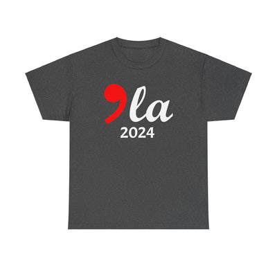 Kamala Harris 2024 Comma La Funny T-Shirt for Men and Women