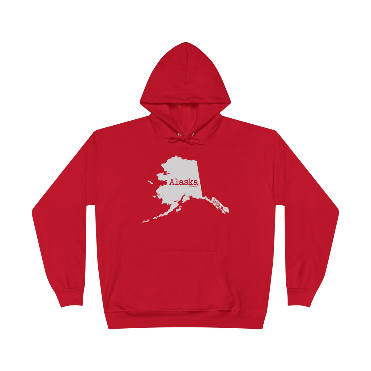Alaska – United States Shape Dark Hoodie Sweatshirt by TOOLOUD