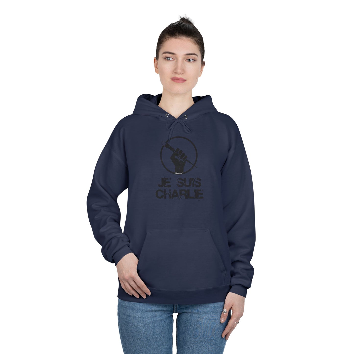 Je Suis Charlie Adult Pullover Hoodie Sweatshirt by TOOLOUD