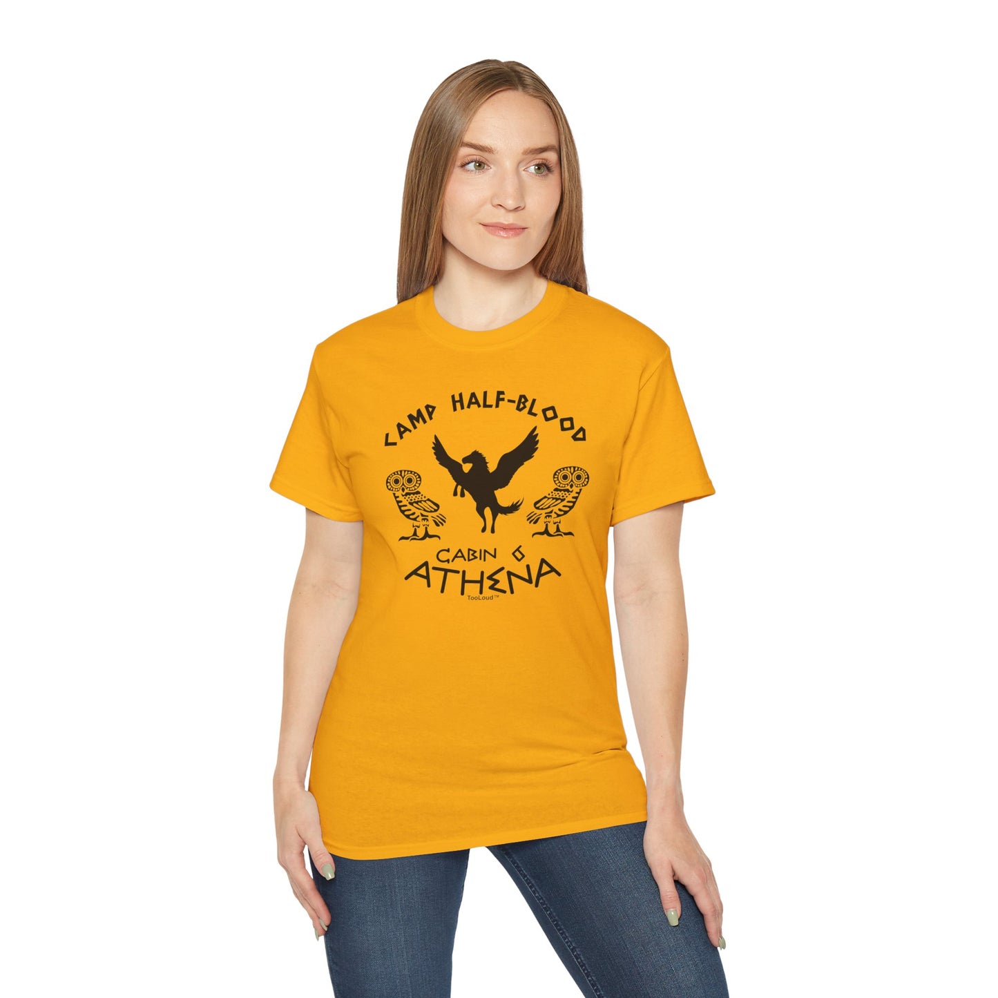 TOOLOUD Camp Half-Blood Cabin 6 Athena Women's T-Shirt (Style 2000)