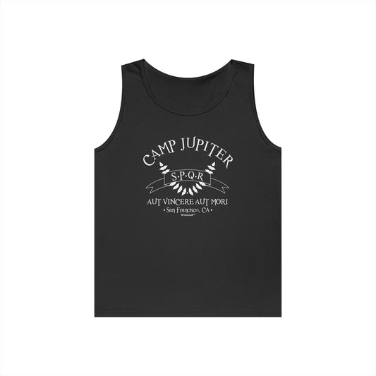 Camp Jupiter SPQR Banner Loose Fit Adult Dark Tank Top by TOOLOUD – Roman Demigod Inspired Design