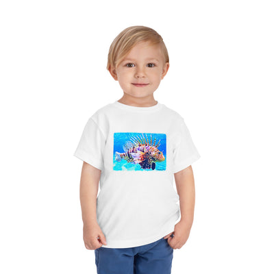 Lionfish in Watercolor Toddler T-Shirt by TOOLOUD