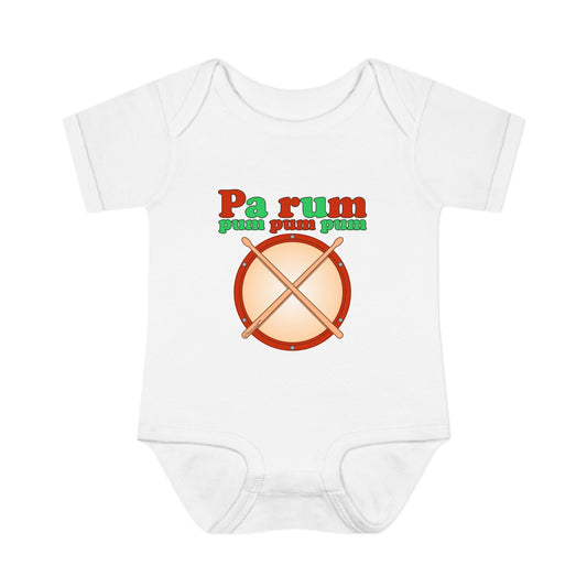 Pa Rum Pum Pum Pum Baby Romper Bodysuit by TOOLOUD