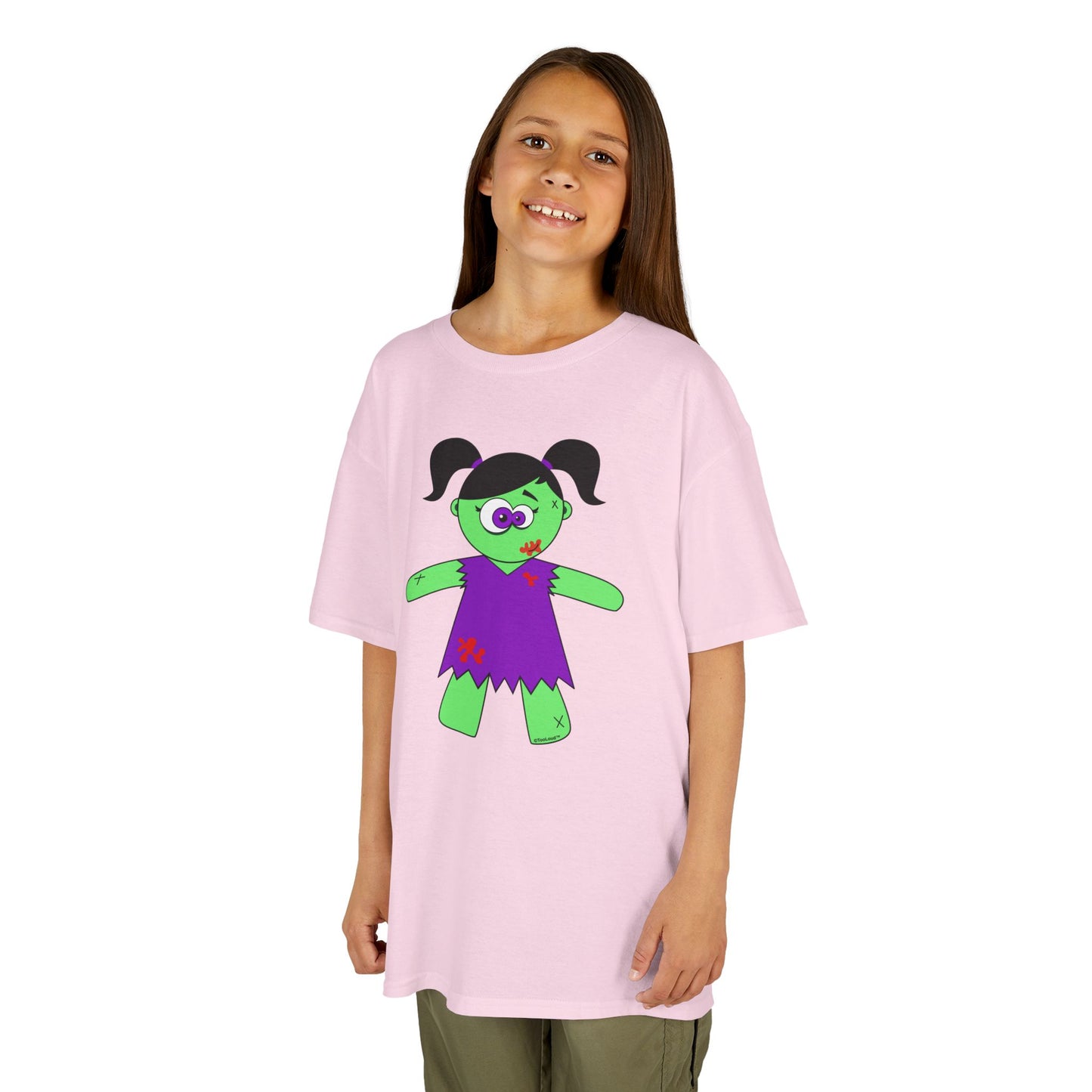 Zombie Girl Halloween Children’s T-Shirt by TOOLOUD