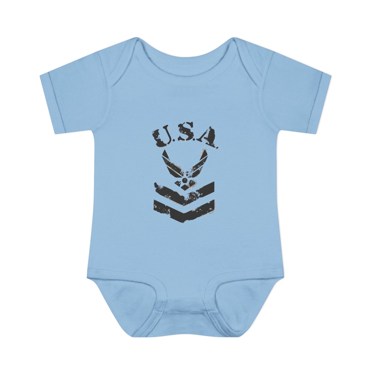 USA Military Air Force Stencil Logo Infant One Piece Bodysuit by TOOLOUD™