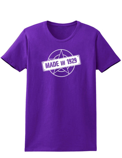 90th Birthday Gift Made in 1929 Womens Dark T-Shirt by TooLoud-TooLoud-Purple-X-Small-Davson Sales