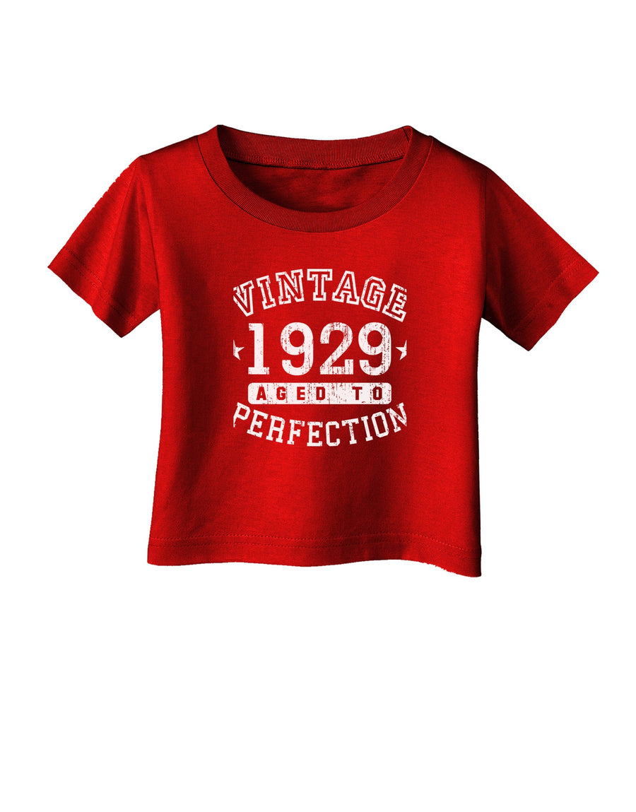 90th Birthday Vintage Birth Year 1929 Infant T-Shirt Dark by TooLoud-TooLoud-Black-06-Months-Davson Sales