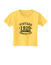 90th Birthday Vintage Birth Year 1929 Toddler T-Shirt by TooLoud-TooLoud-Yellow-2T-Davson Sales