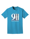 911 Never Forgotten Adult Dark T-Shirt-Mens T-Shirt-TooLoud-Turquoise-XXXX-Large-Davson Sales