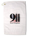 911 Never Forgotten Premium Cotton Golf Towel - 16 x 25 inch-Golf Towel-TooLoud-16x25"-Davson Sales