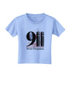 911 Never Forgotten Toddler T-Shirt-Toddler T-Shirt-TooLoud-Aquatic-Blue-4T-Davson Sales