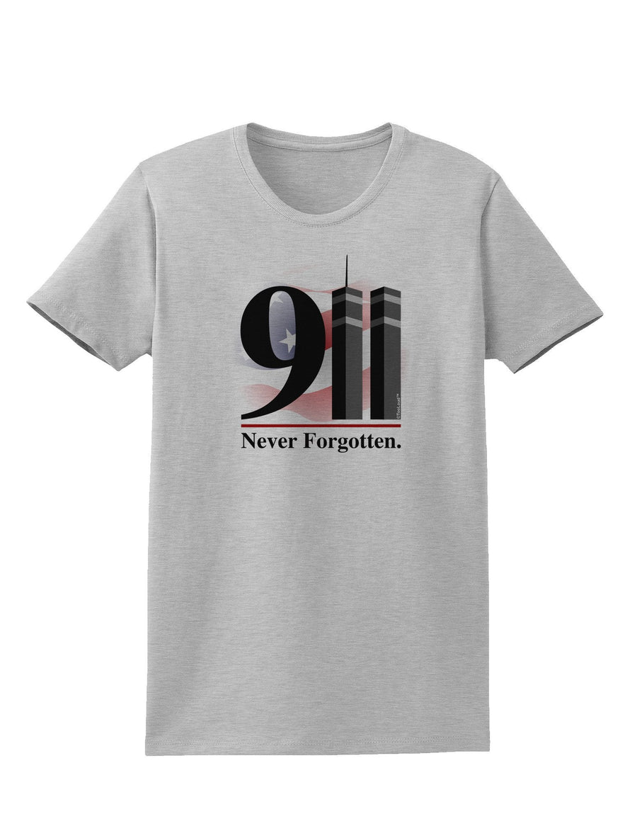 911 Never Forgotten Womens T-Shirt-Womens T-Shirt-TooLoud-White-XXXX-Large-Davson Sales