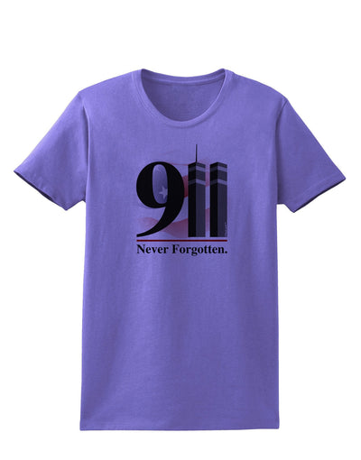 911 Never Forgotten Womens T-Shirt-Womens T-Shirt-TooLoud-Violet-XXXX-Large-Davson Sales