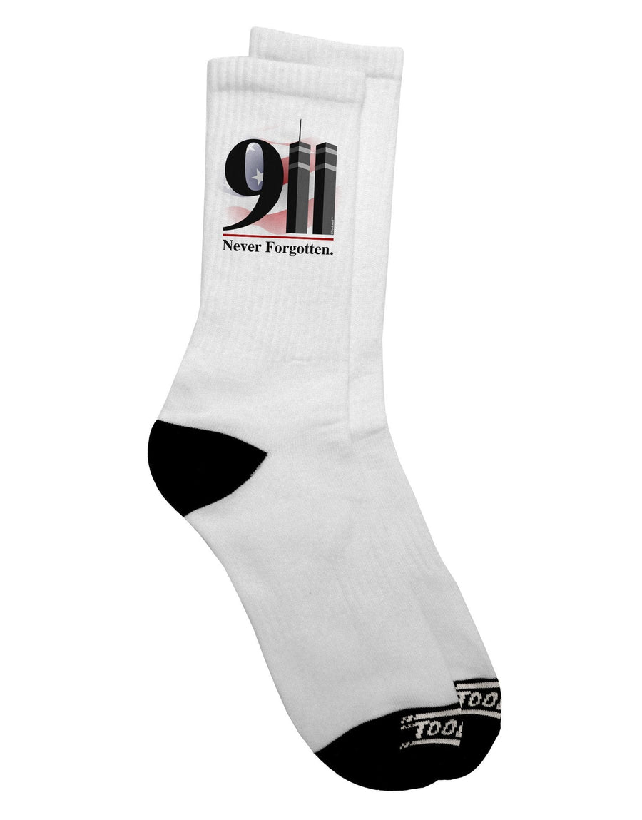 911 Adult Crew Socks - A Timeless Tribute to Remembrance - TooLoud-Socks-TooLoud-White-Mens-9-13-Davson Sales