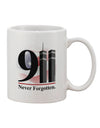 911 Memorial Tribute 11 oz Coffee Mug - TooLoud-11 OZ Coffee Mug-TooLoud-White-Davson Sales