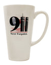 911 Memorial Tribute 16 oz Conical Latte Coffee Mug - TooLoud-Conical Latte Mug-TooLoud-White-Davson Sales