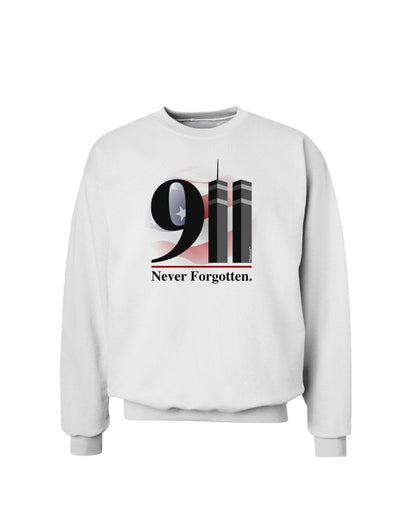 911 Never Forgotten Sweatshirt-Sweatshirts-TooLoud-White-XXX-Large-Davson Sales