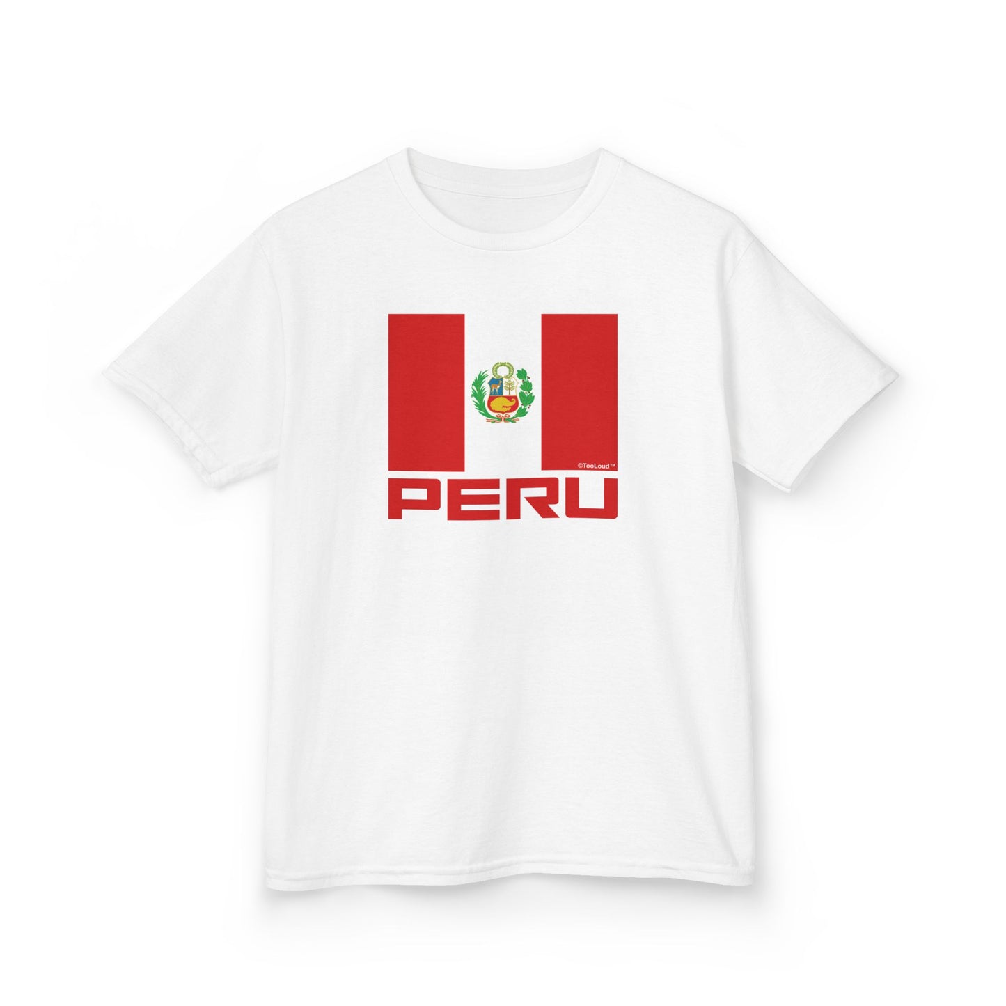 Peru Flag Children’s T-Shirt by TOOLOUD