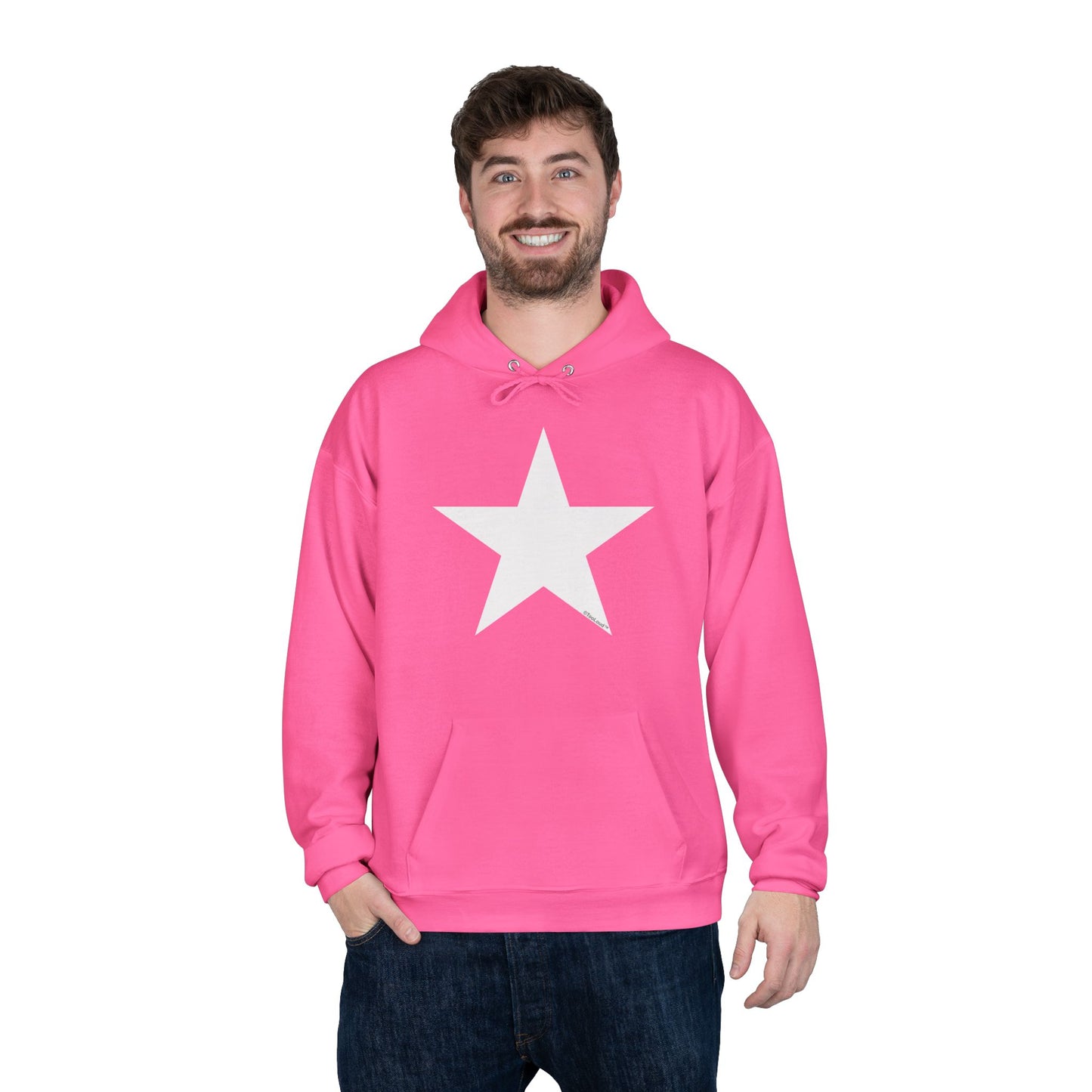 White Star Dark Adult Hoodie Sweatshirt by TOOLOUD