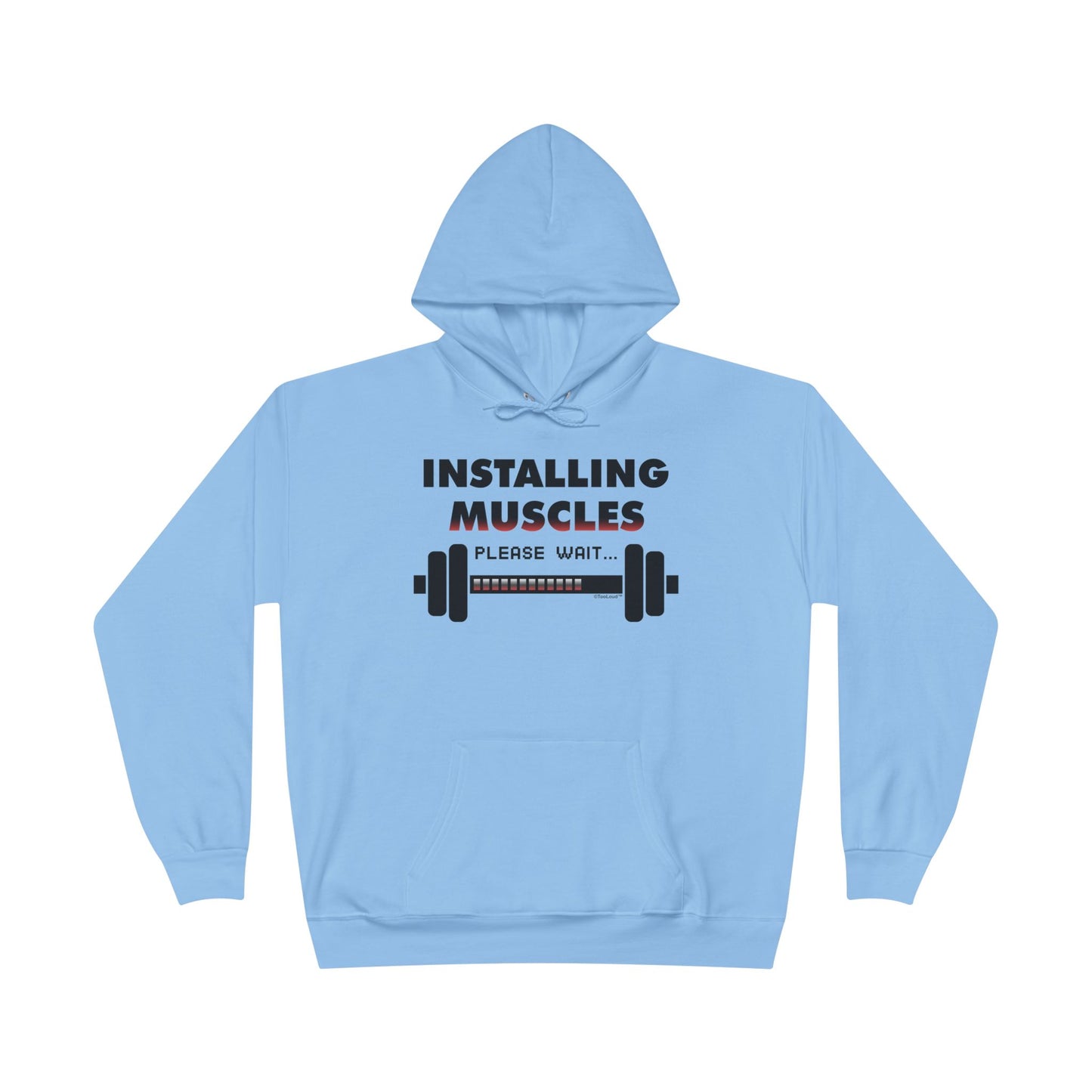 Installing Muscles Hoodie Sweatshirt Hooded Pullover by TOOLOUD