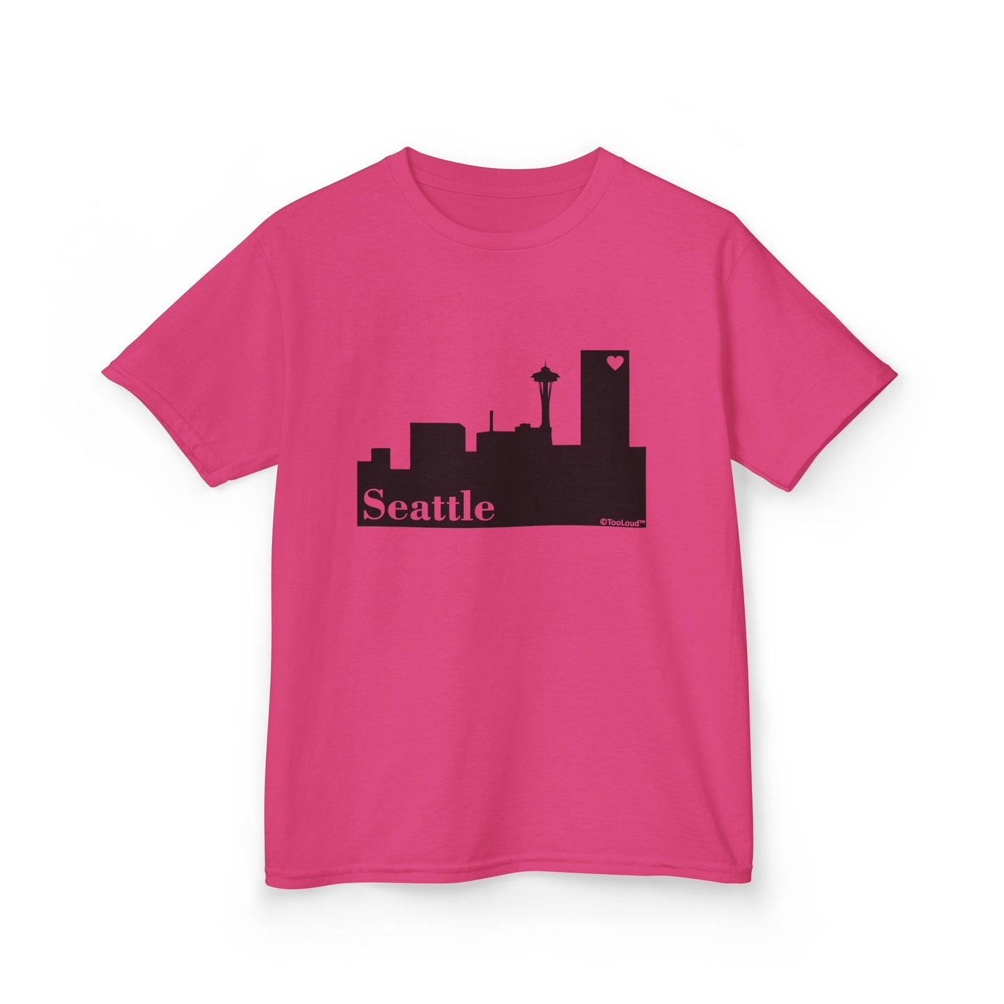 Seattle Skyline with Space Needle Children's T-Shirt by TOOLOUD