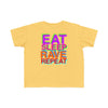 TOOLOUD Eat Sleep Rave Repeat Color Toddler T-Shirt