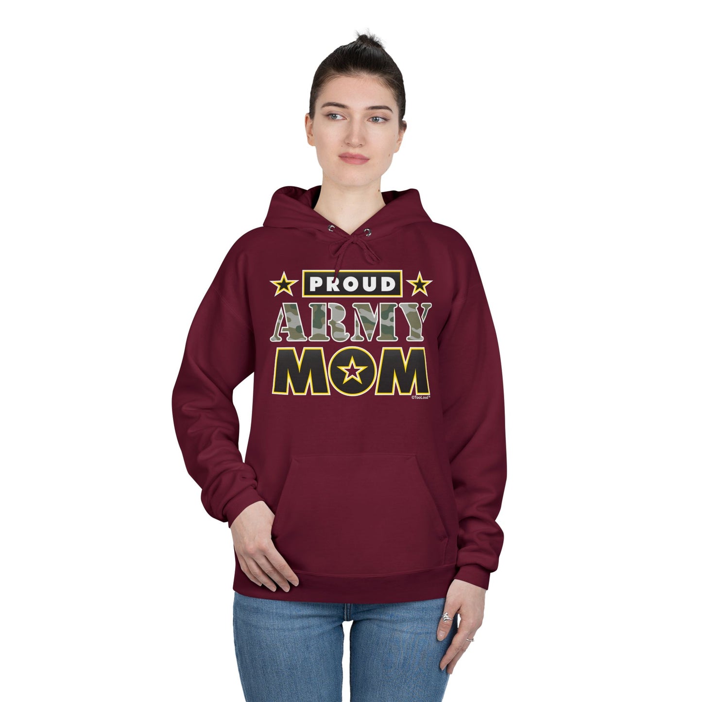 Proud Army Mom Dark Sweatshirt Hoodie by TOOLOUD™