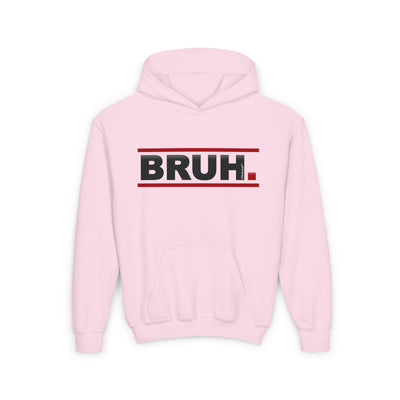 TOOLOUD Bruh Text Only Youth Children's Hoodie