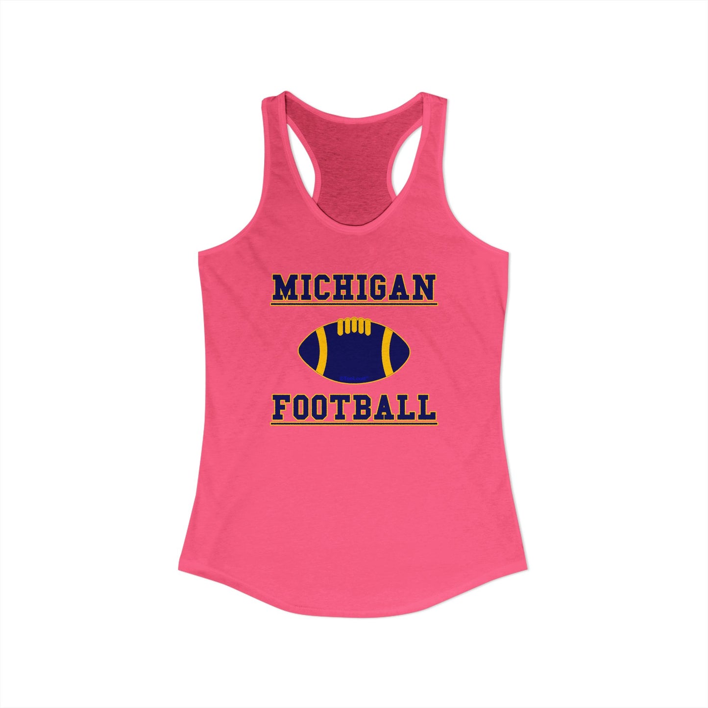 Michigan Football Women’s Racerback Tank Top by TOOLOUD