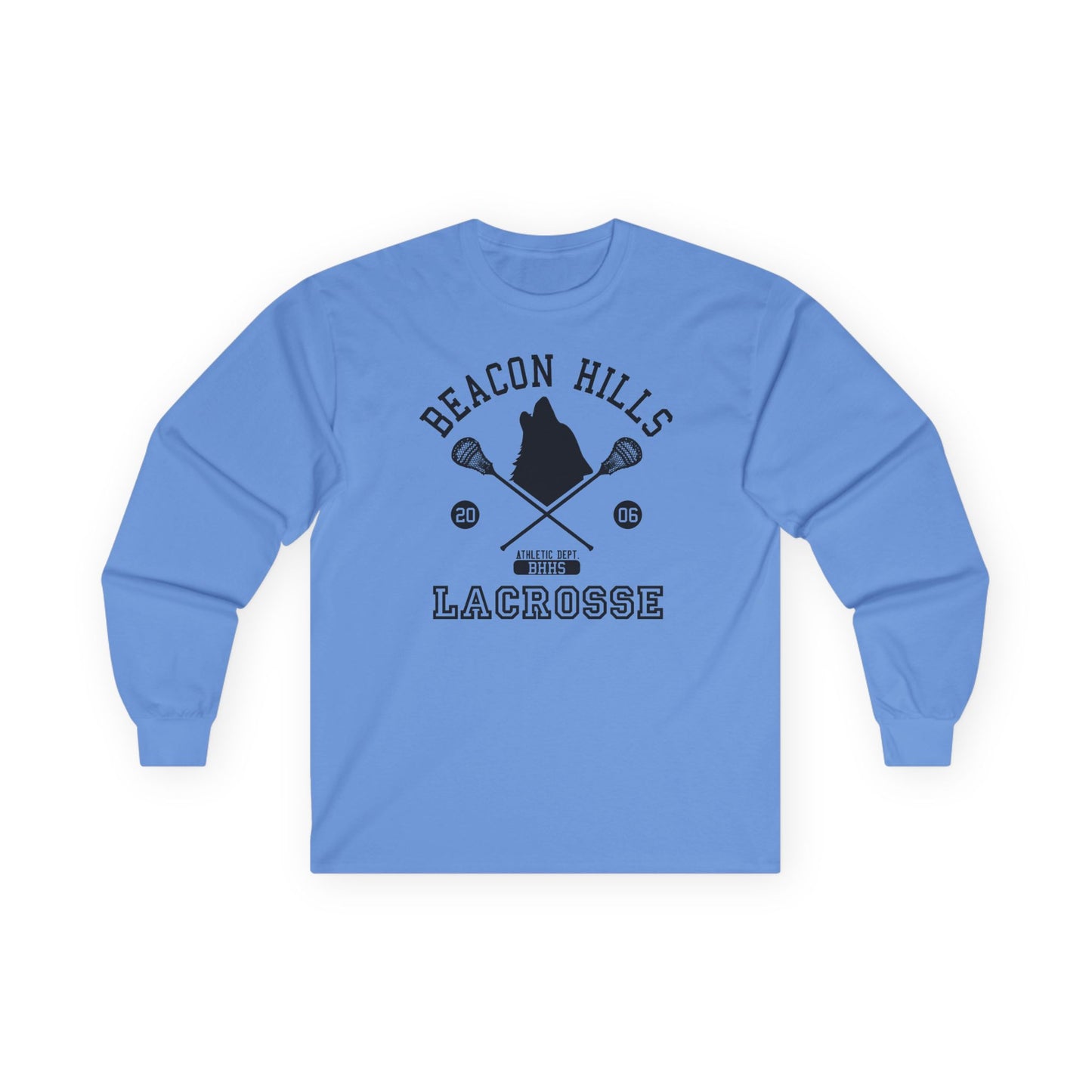Beacon Hills Lacrosse Wolf Adult Long Sleeve Shirt by TOOLOUD
