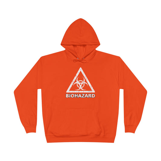 Biohazard Sign Distressed Dark Pullover Hoodie Sweatshirt by TOOLOUD