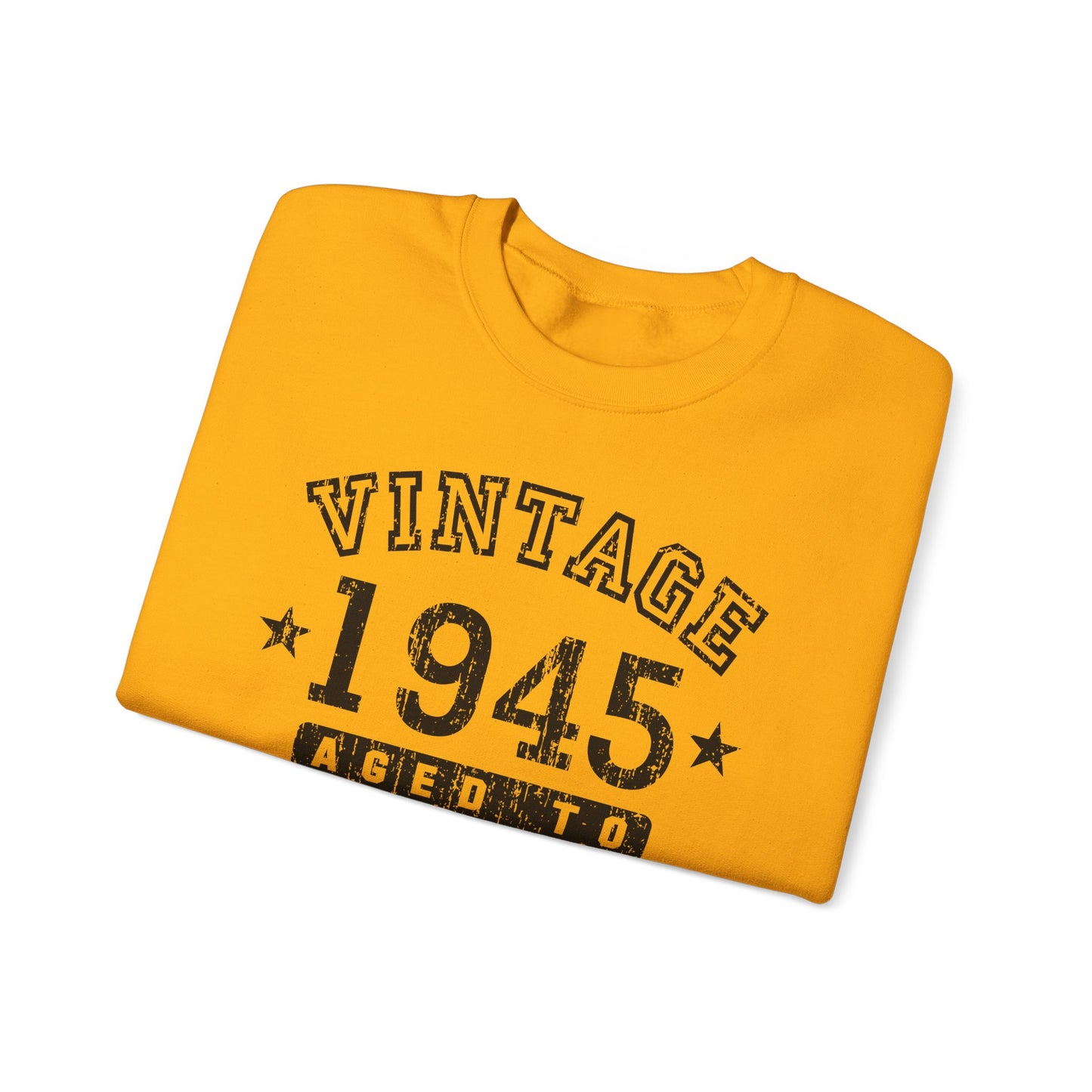 1945 - Vintage Birth Year Sweatshirt Adults Unisex by TOOLOUD