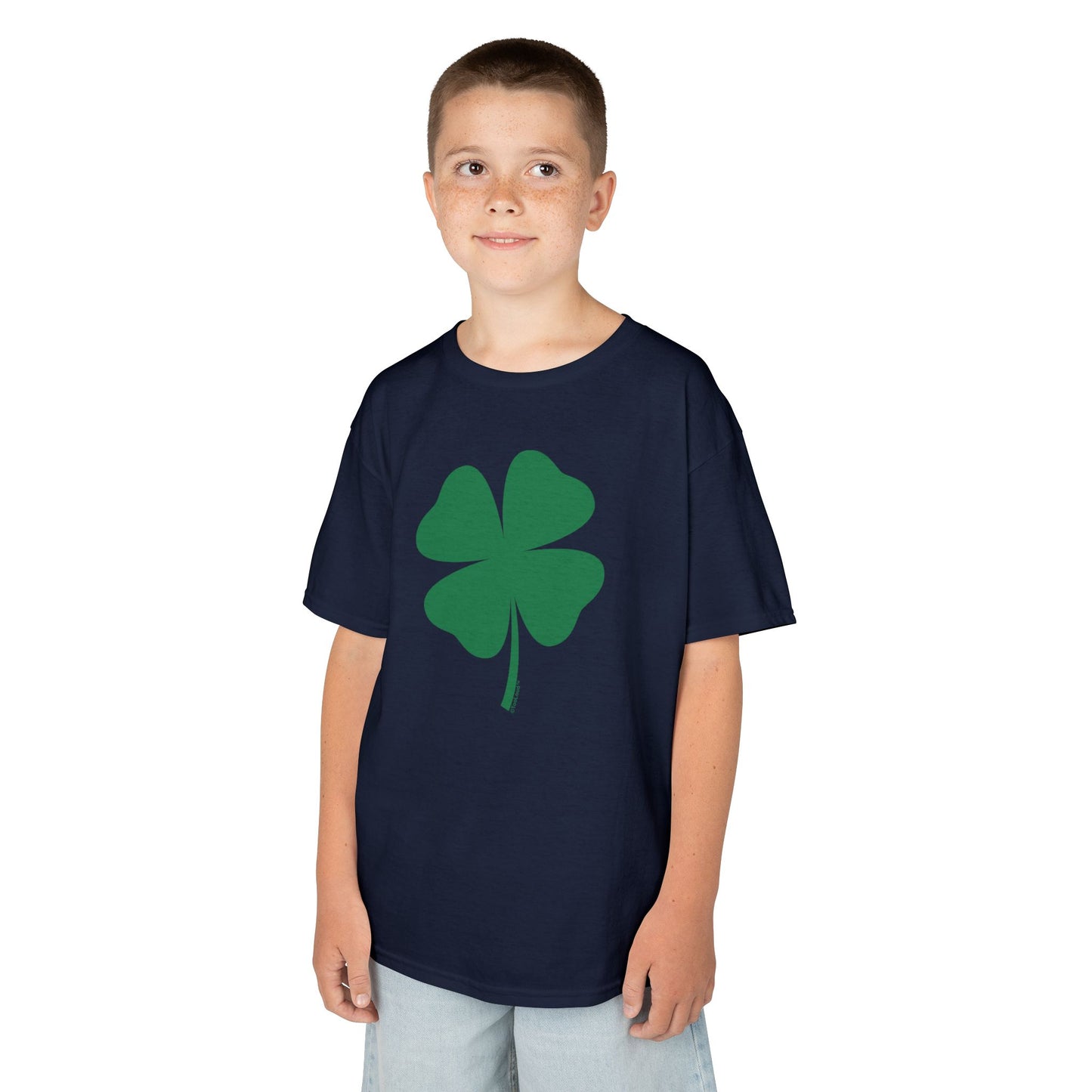 Lucky Four Leaf Clover St. Patrick's Day Children's T-Shirt by TOOLOUD