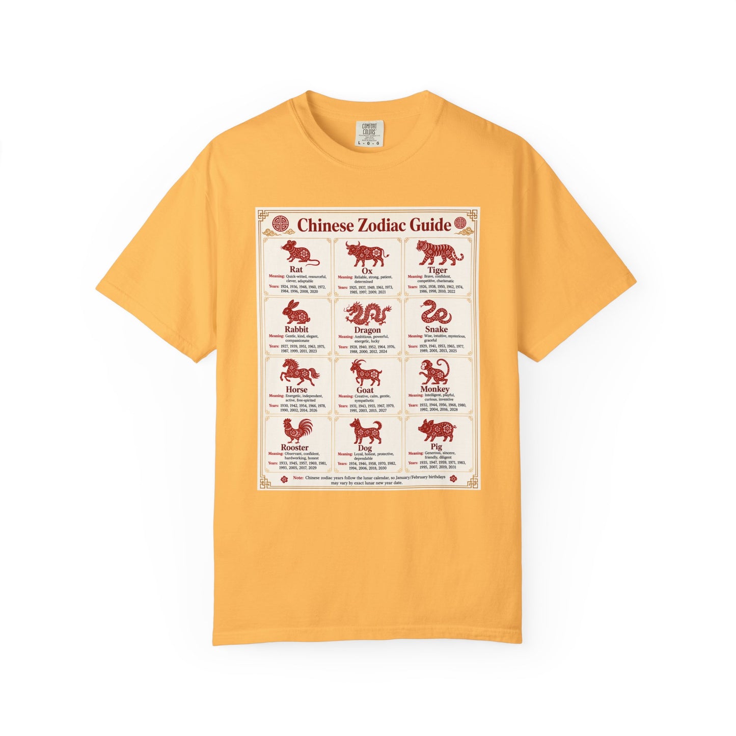 Chinese Zodiac Guide Design #1 Unisex T-Shirt by TOOLOUD