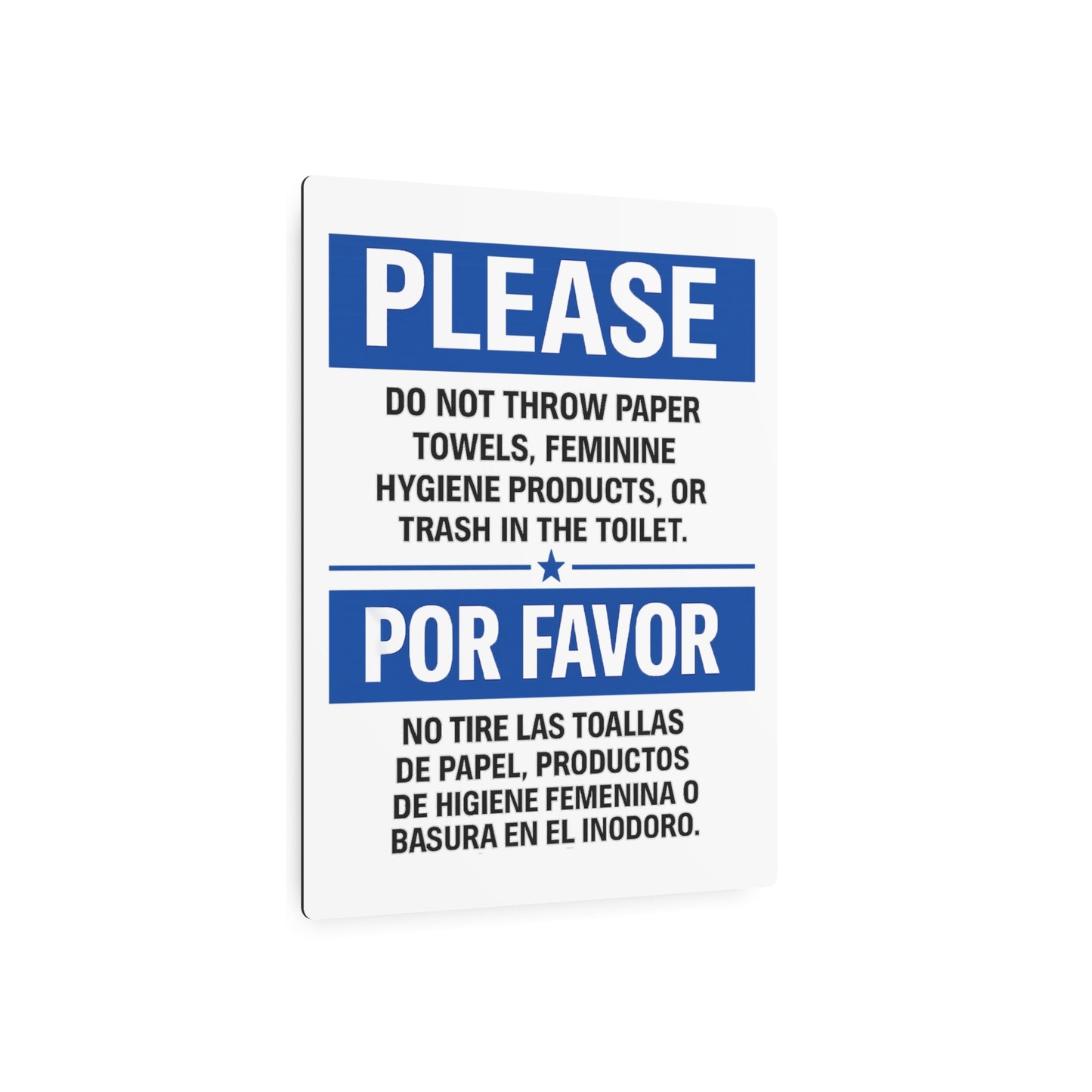 Bathroom Sign for Businesses – Do Not Flush by TOOLOUD