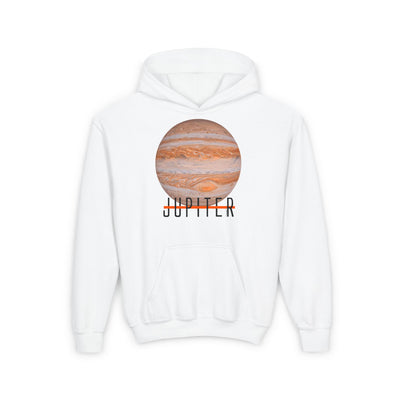 TooLoud Planet Jupiter Text Youth Children's Youth Hoodie