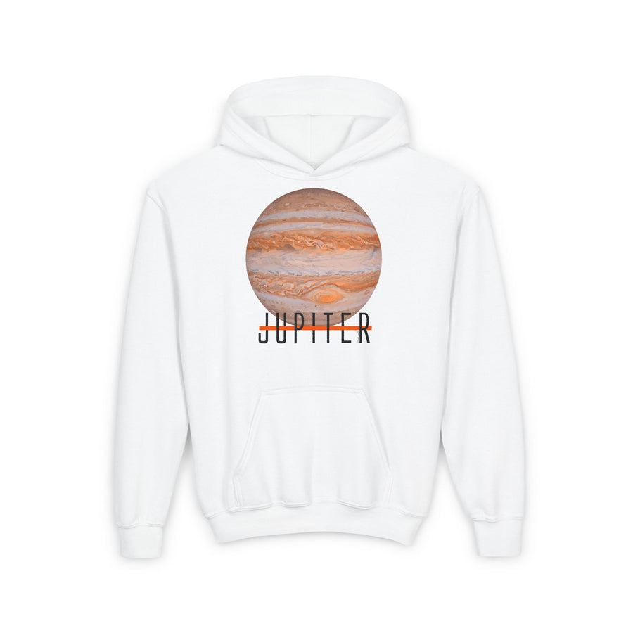 TooLoud Planet Jupiter Text Youth Children's Youth Hoodie