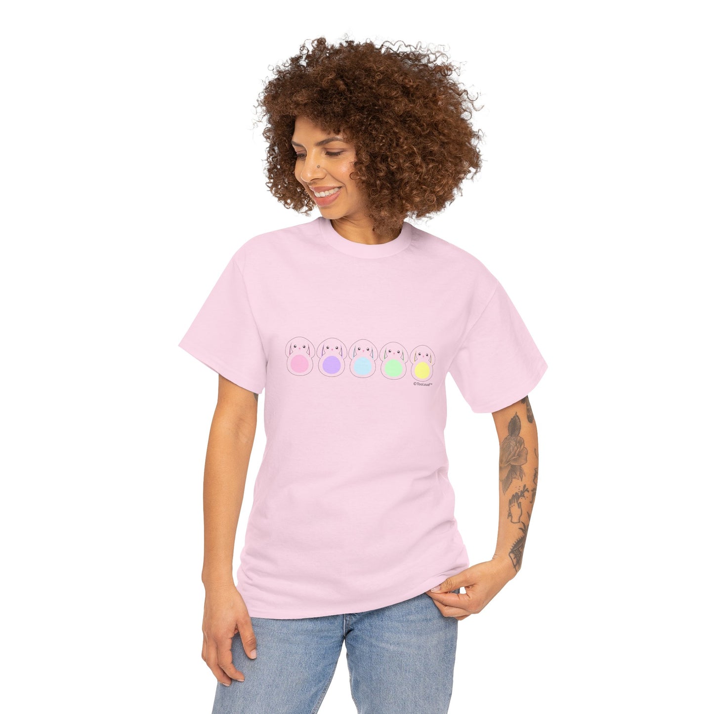 Cute Pastel Bunnies Women’s T-Shirt by TOOLOUD