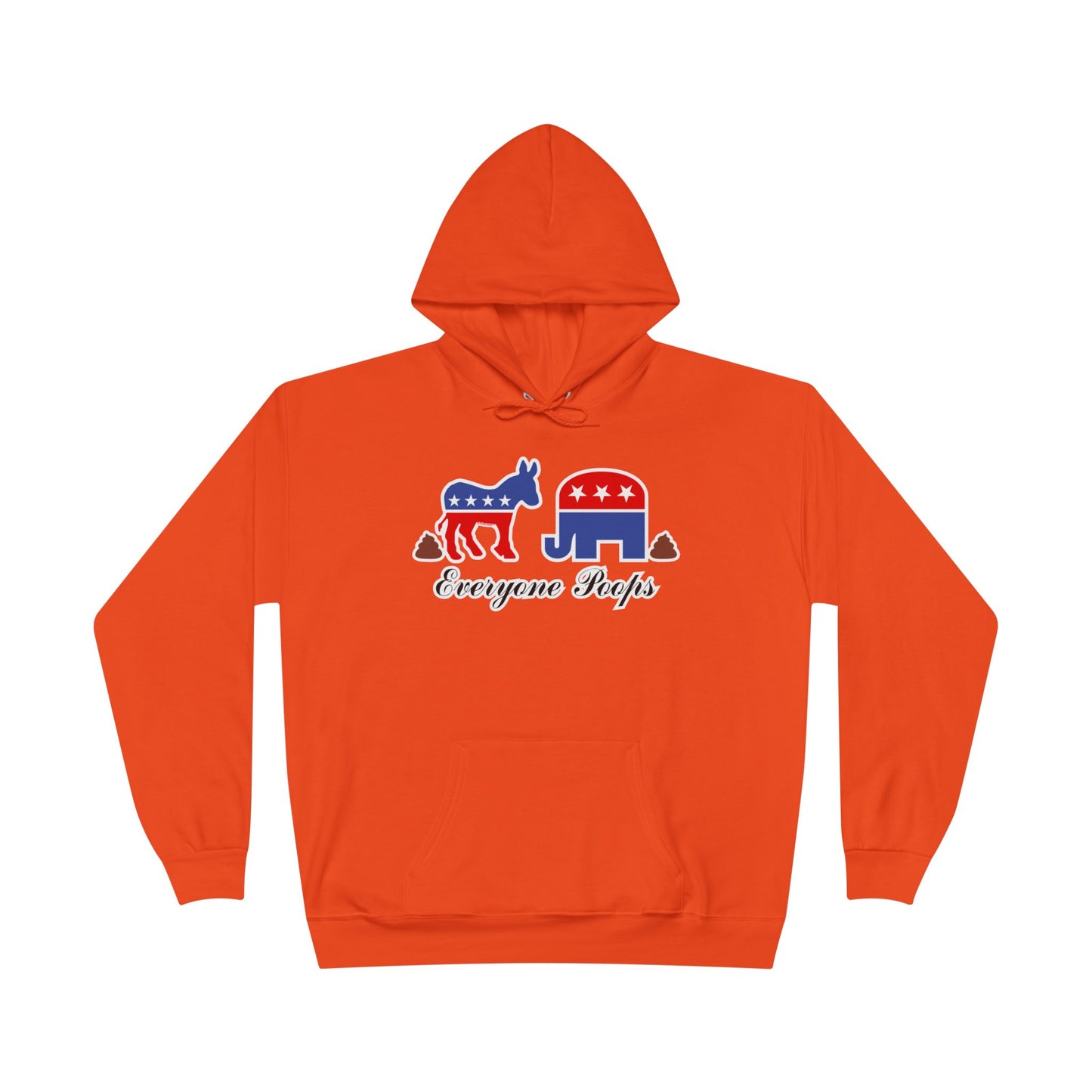 Everyone Poops Donkey Elephant Dark Hoodie Sweatshirt by TOOLOUD™