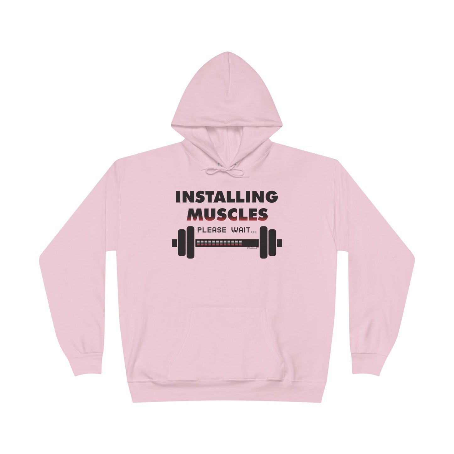 Installing Muscles Hoodie Sweatshirt Hooded Pullover by TOOLOUD