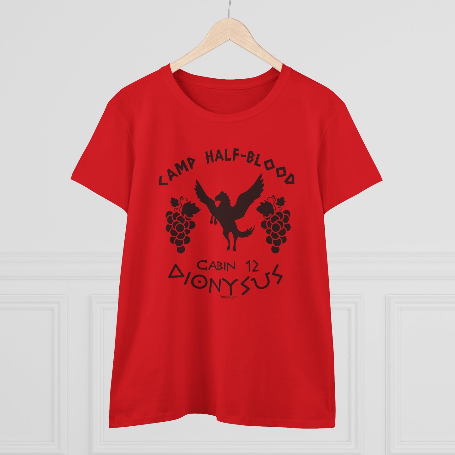 Camp Half Blood Cabin 12 Dionysus Womens T-Shirt by TOOLOUD