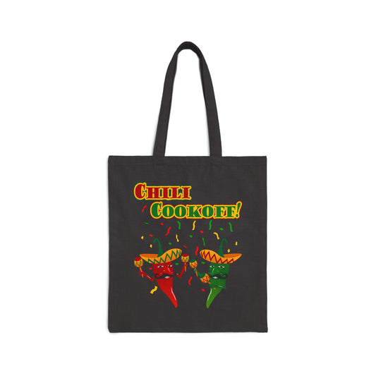 Chili Cookoff! Chile Peppers Grocery Tote Bag - Natural by TOOLOUD