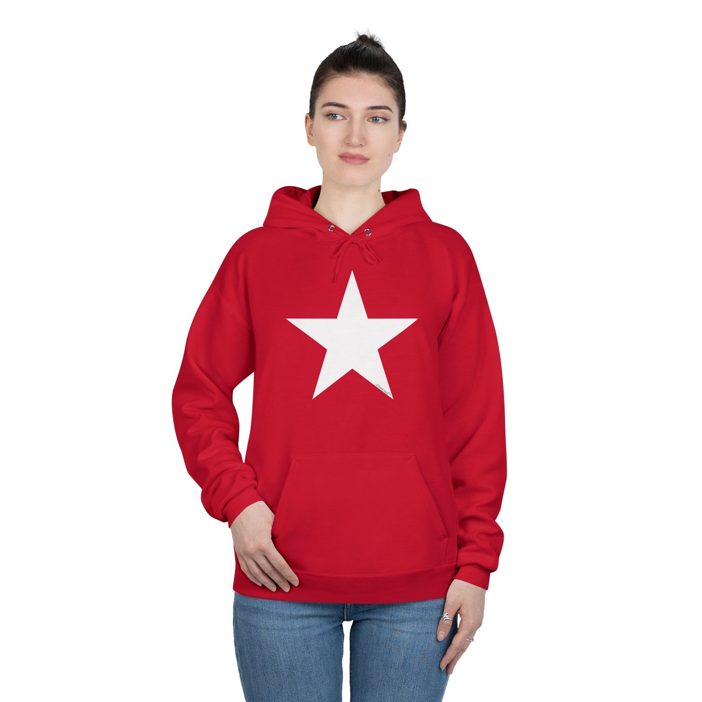 White Star Dark Adult Hoodie Sweatshirt by TOOLOUD