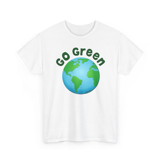 Go Green – Planet Earth Adult T-Shirt by TOOLOUD